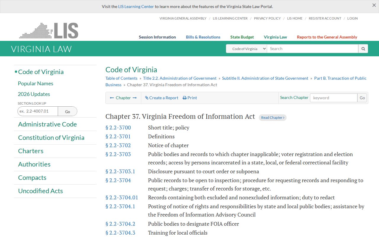 Virginia FOIA access for Giles County arrest records