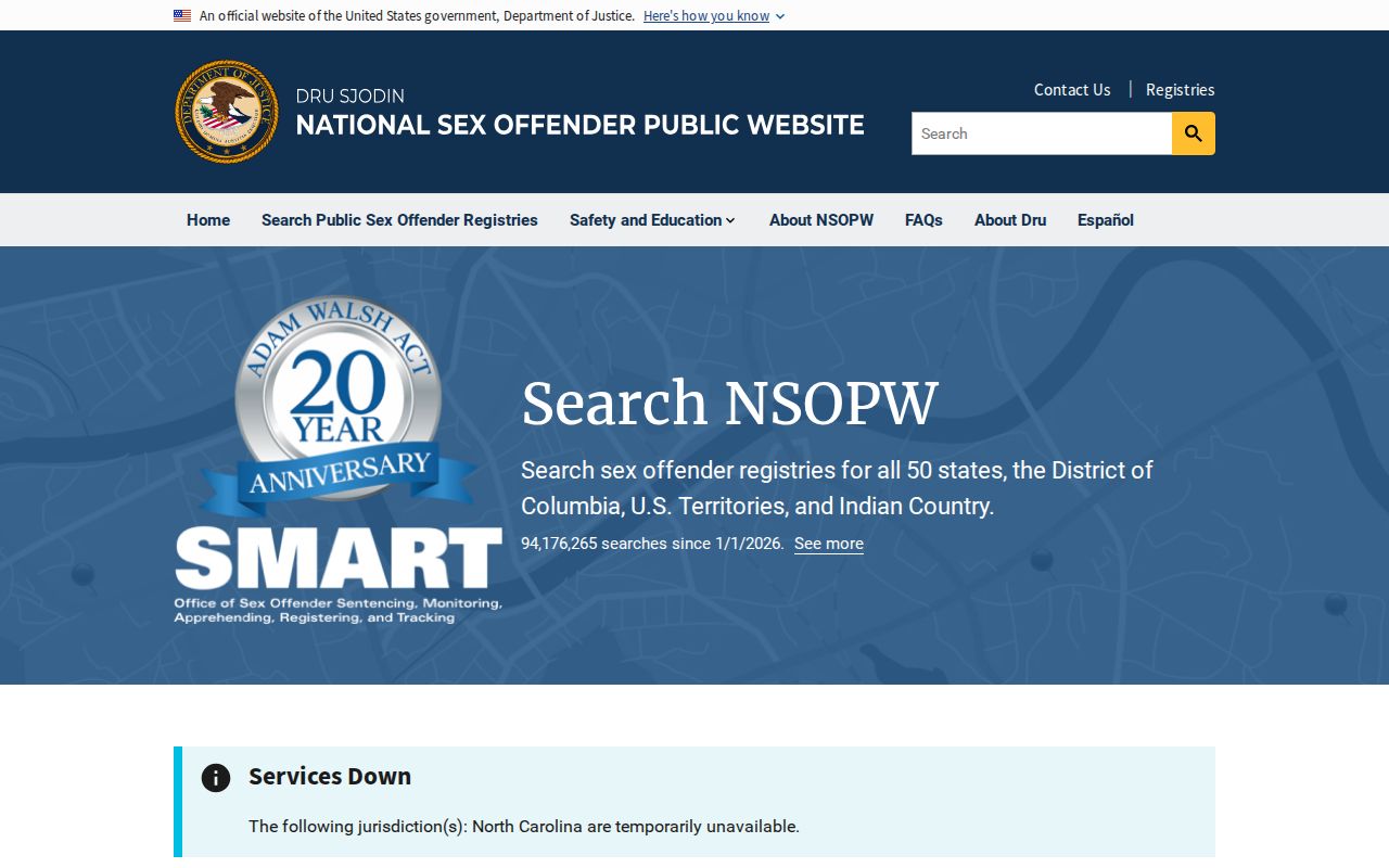 Giles County sex offender lookup through the national NSOPW registry