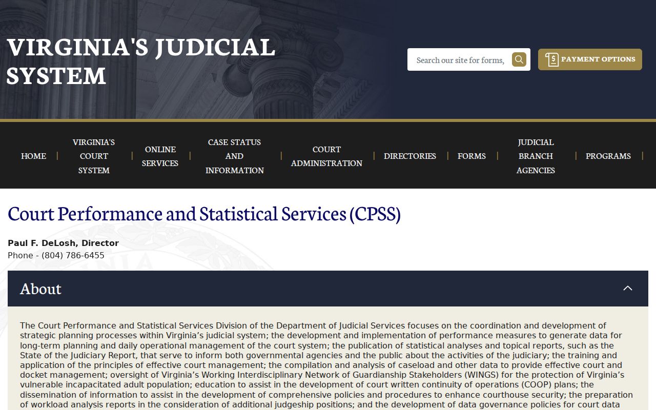 Giles County criminal court filing statistics from the Virginia Judiciary